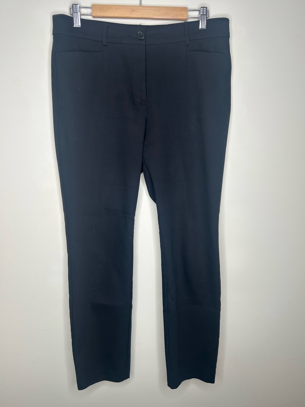 LOFT Curvy Skinny Black Pants Size 10 Career Professional